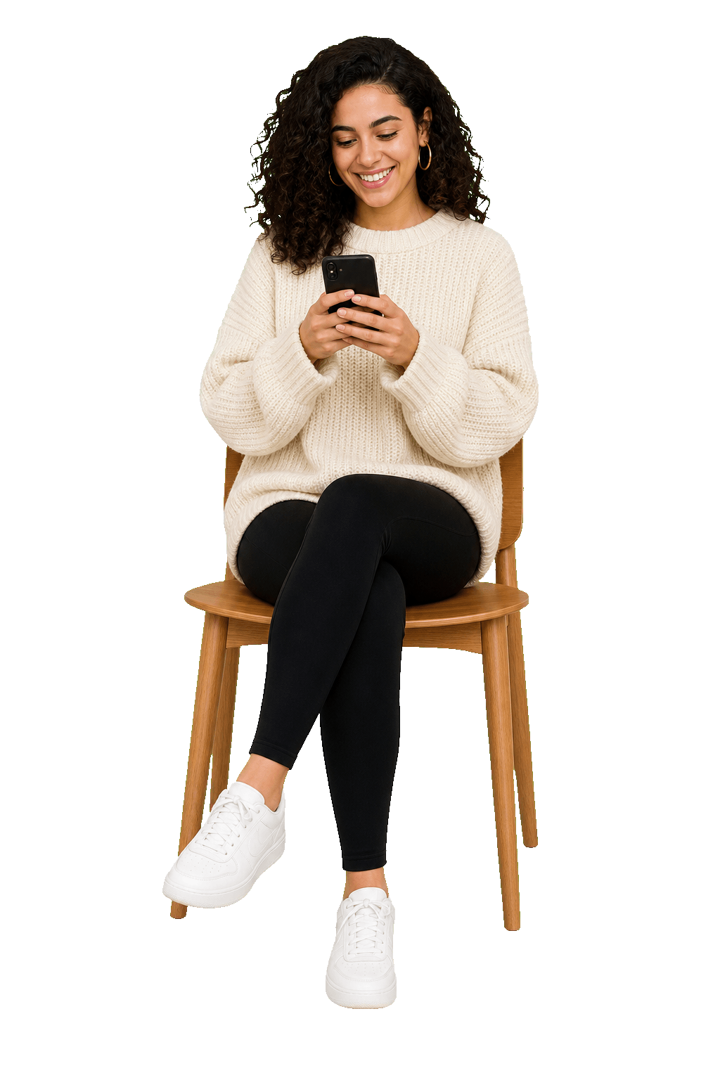A client using the BiteSmart app on a phone